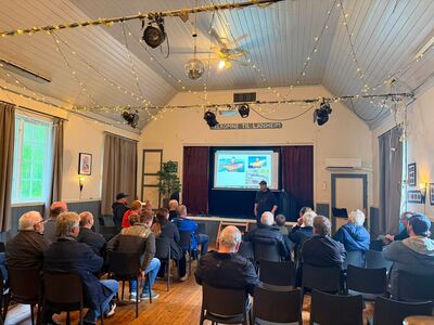 Course evening at the community hall